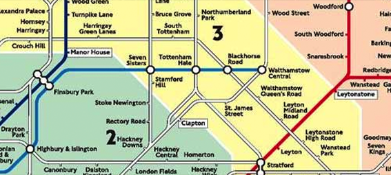 A tube map.